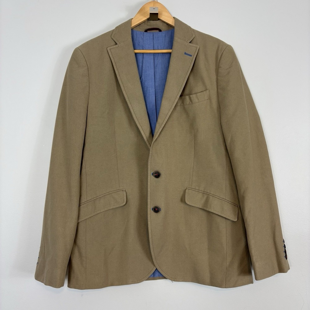 El Ganso Subalpino BIELLA Beige Sz 52 US 42 Blazer Unstructured Cotton Preppy